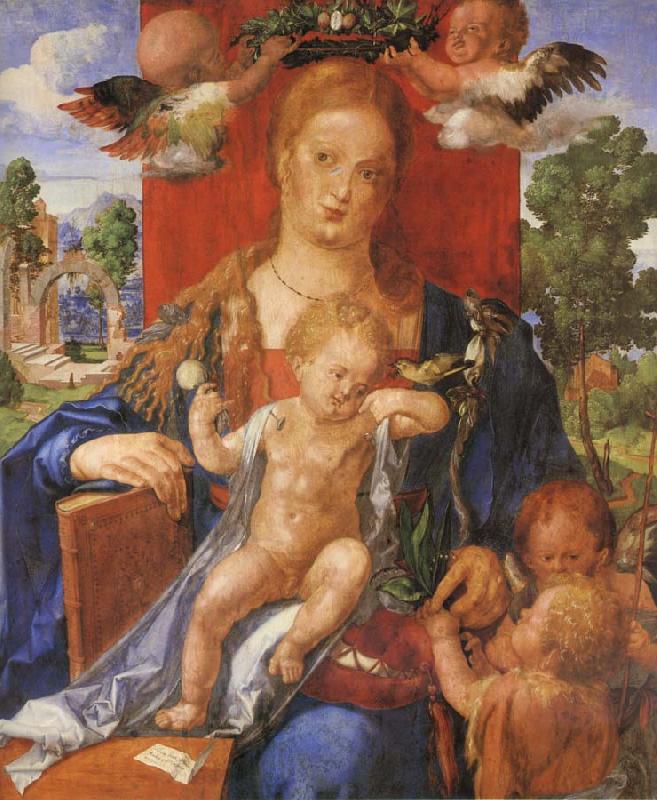 Albrecht Durer The Madonna with the Siskin Sweden oil painting art